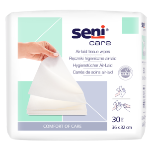 Air-laid tissue wipes